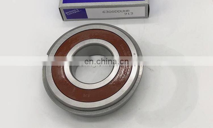 6308 DDUNR Single Row Deep Groove Ball Bearing 6308DDUNR