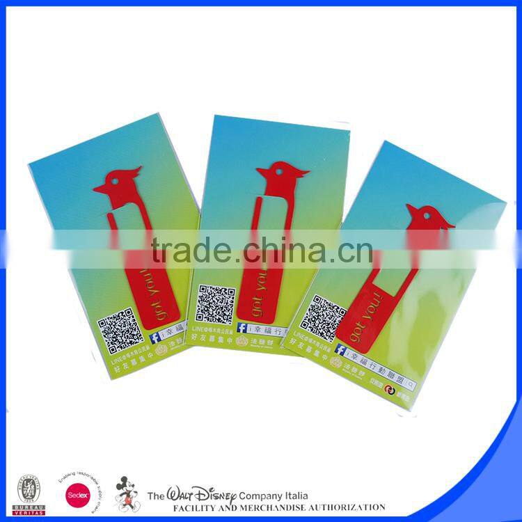 Souvenir bookmark custom size