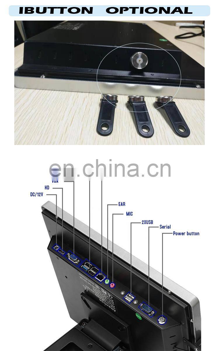 Flat screen design 12 15 17 Inch Restaurant Pos printer Machine Price