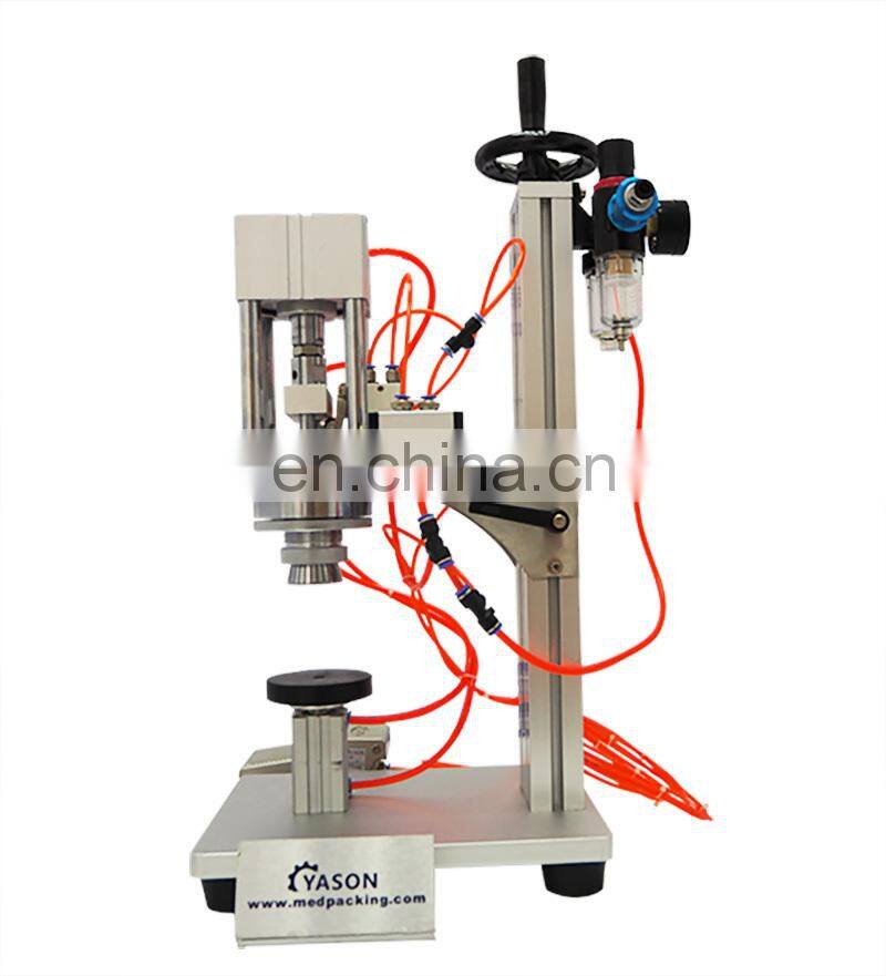 Pneumatic Perfume Cap Sealing Machine Perfume Bottle Crimping Machine