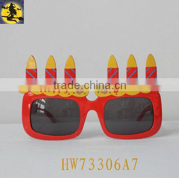 Candle Shape Pink Sunglass for Birthday Party