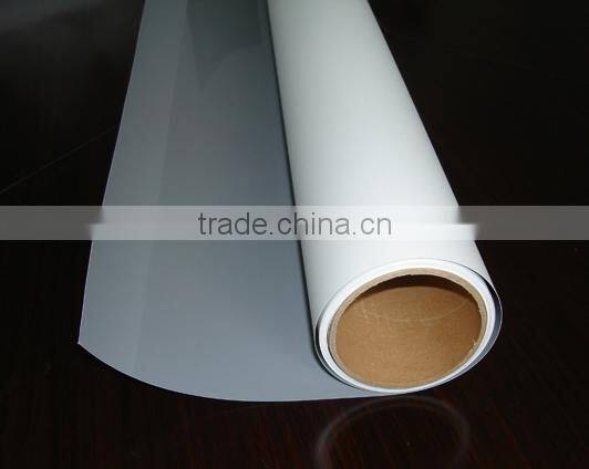 roll up media grey back PET film 210mic