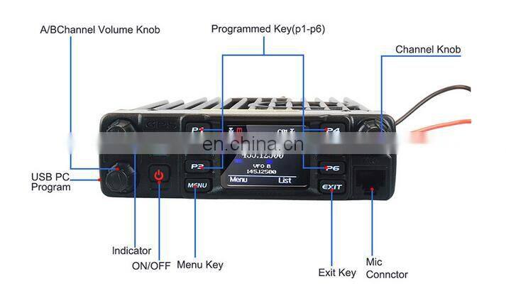 AnyTone AT-D578UV Car Radio Transceiver for GPS Walkie Talkie DMR Digital Analog Dual Band