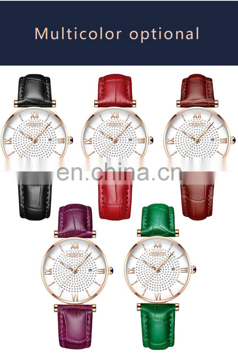 Chenxi 310 Latest Analog Women Quartz Watches Roman Dial Luxury Ladies Watch Diamond