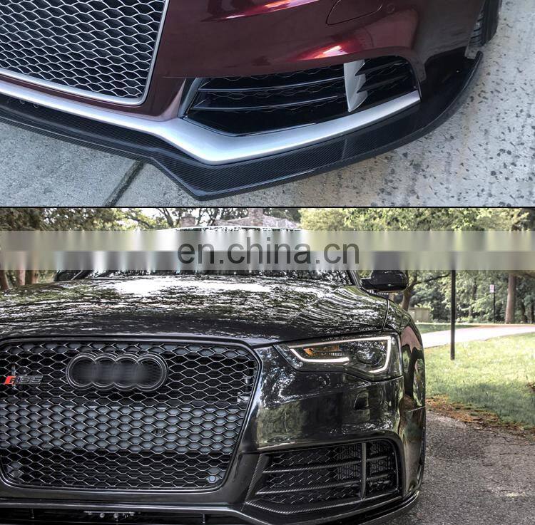 Runde Original Car Carbon Fiber Material Body Parts Front Rear Lip Side Skirt For 2012-2016 Audi RS5 Body Kit