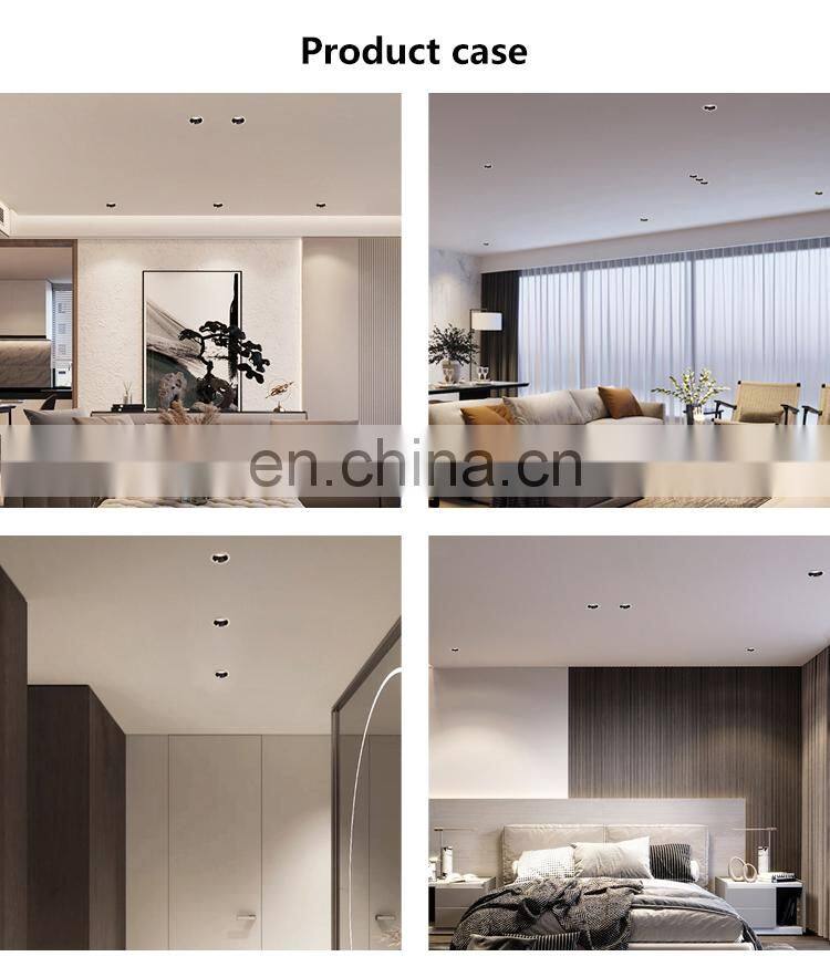 Energy Saving White Trim Recessed Spot Light Ceiling Fixture Indoor 7W COB LED Downlight