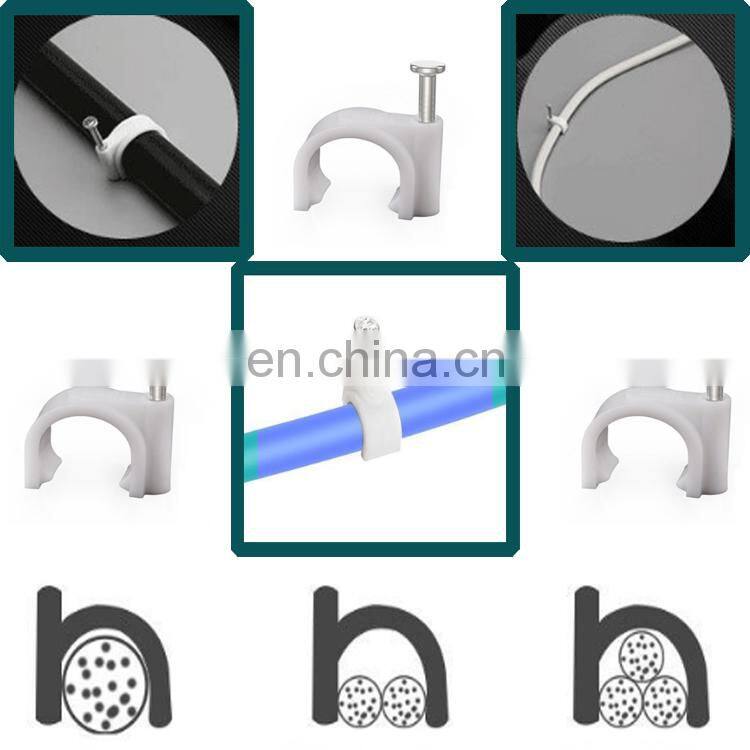 Wholesale custom various sizes of metal cable clip plastic nail line card price