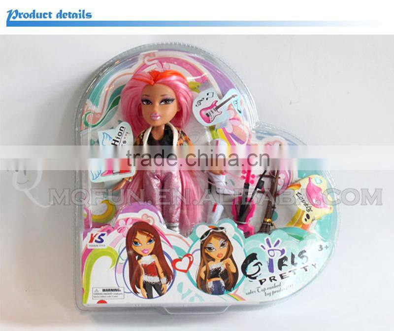 Mini Qute 30 cm kawaii big eyes beautiful America Latex kid fashion Plastic doll educational toy with accessories NO.YS2011-5B