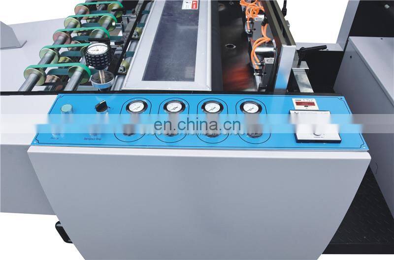 YFML920B Pre-glued Double Side Split Semi-Auto Thermal Laminating Machine, art paper Glueless Bopp pet opp pvc hot Laminator