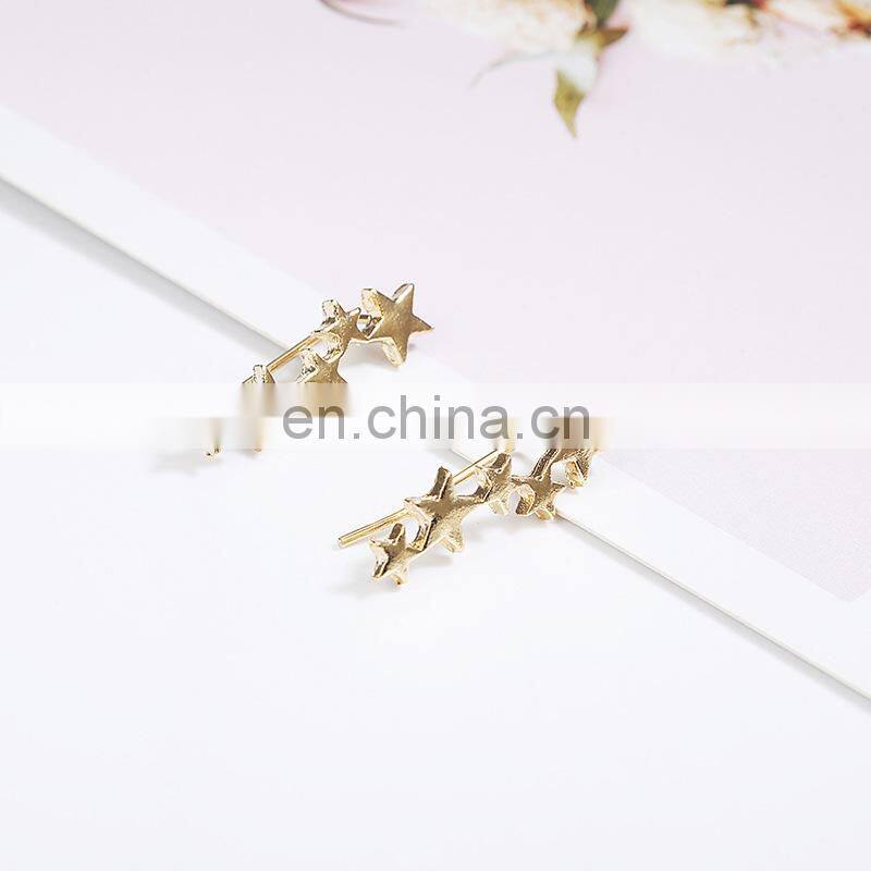 Moon Star Ear Climber Tiny Star ear studs Earrings For Women Mothers Day Celestial Birthday Gift Jewelry Earring