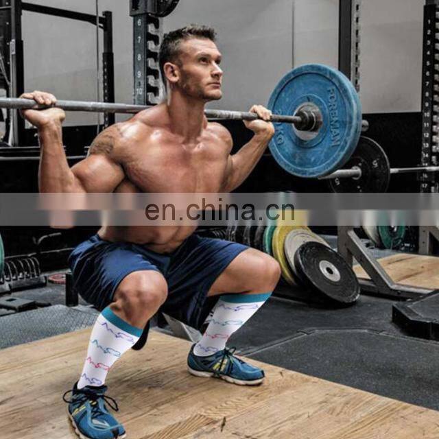 Custom Varicose Athletic Animal Fruit Fun Stocking Silver Compression Socks