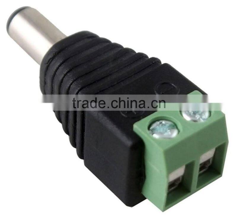 DC12V Power Plug Adapter Connector for 5050 3528 LED Strip Light Power Supply(Male)