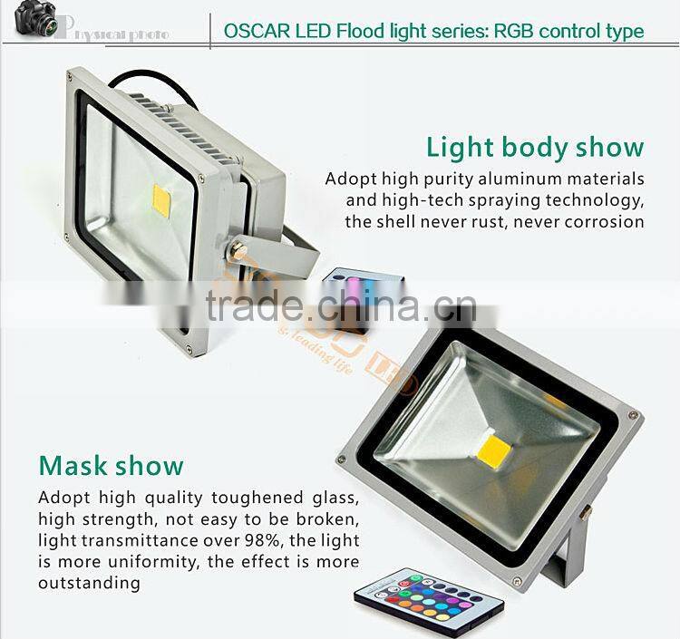 White Cover Outdoor 30W RGB LED Floodlight