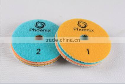 3 step polishing pad