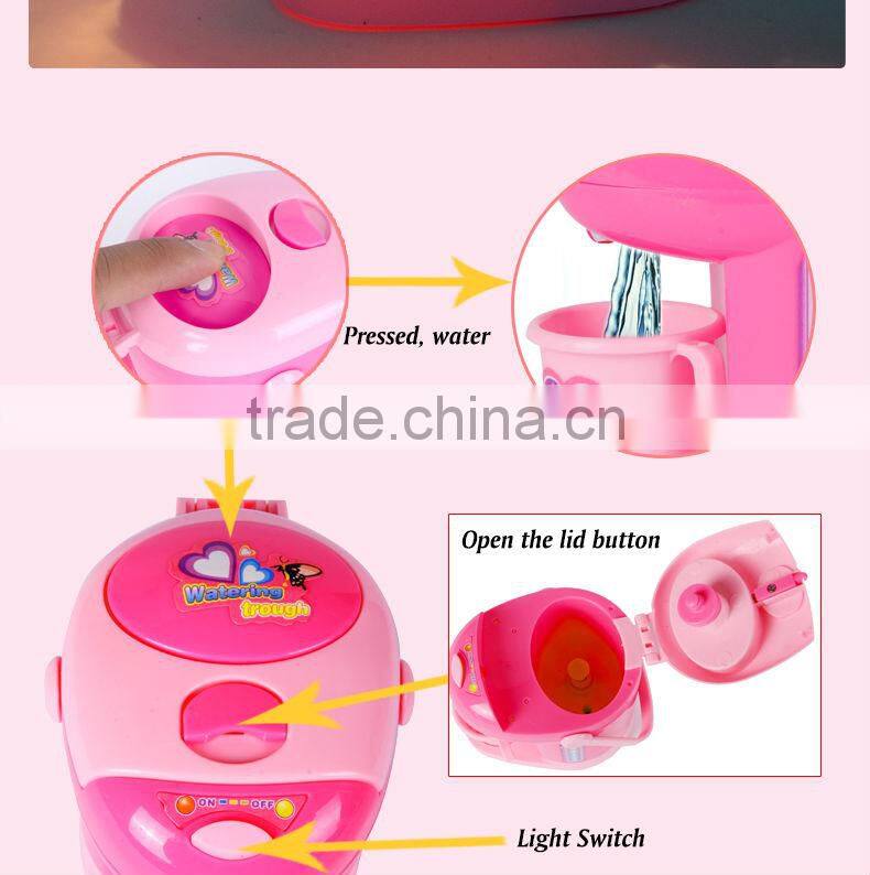 China Manufacturer kids play house Furniture toys mini Electric water dispenser with light