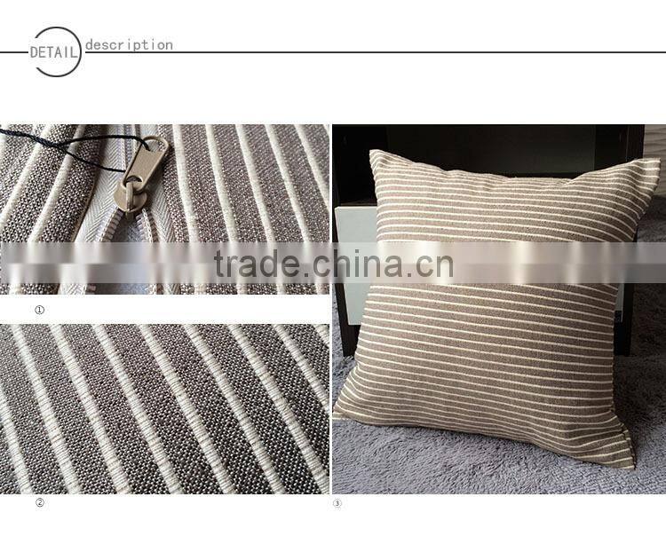 Yarn-Dyed Stripe Plain Back Brace Christmas Chair Cushion Covers