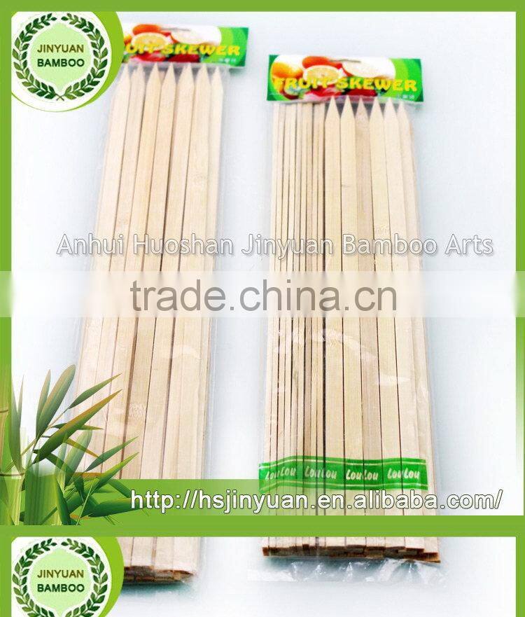 2016 Hot new super quality popular flat bamboo skewer in stocked