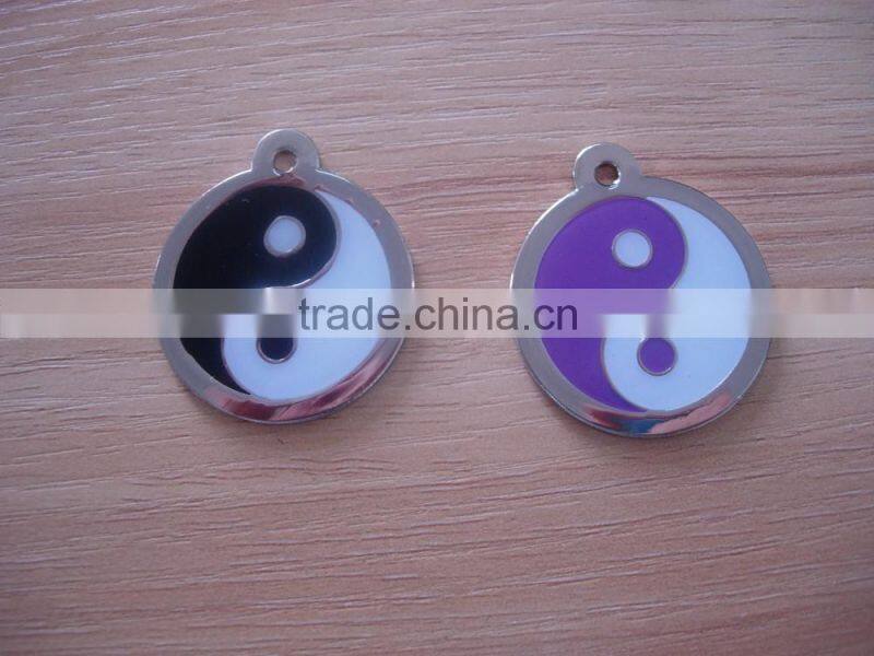 Fashion Promotional Round Metal Dog ID Tags
