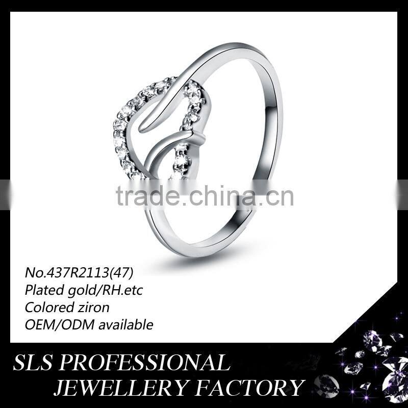 Gold supplier in Alibaba wholesale 2015 new design 925 silver sample wedding ring designs silver heart ring