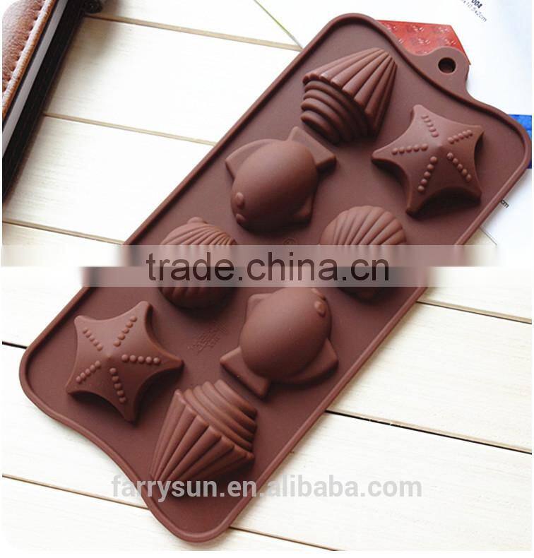 100% FDA silicone heart shape silicone chocolate molds chocolate maker Online selling silicone cake molds