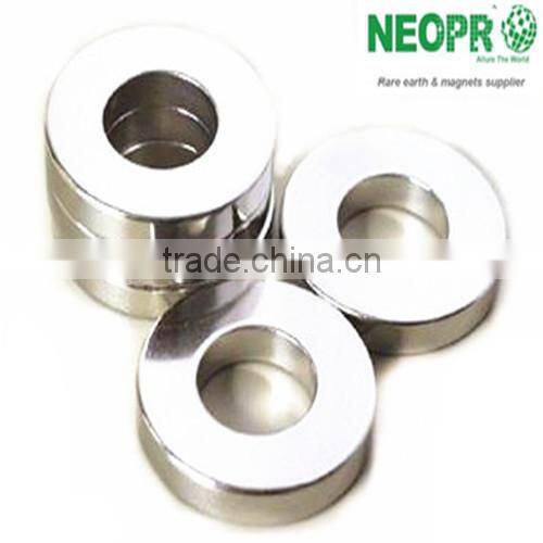 neodymium nickel coating permanent ring magnet