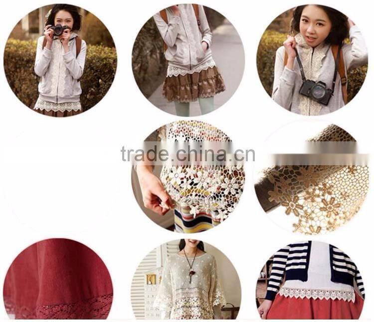 Welcome Cutomized Lace,China Factory 1.14"Fashion Cheap Cotton Crochet Laces trim