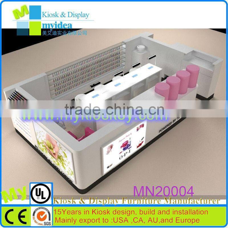 18x15feet manicure table nail station manicure pedicure kiosk with ceramic kiosk