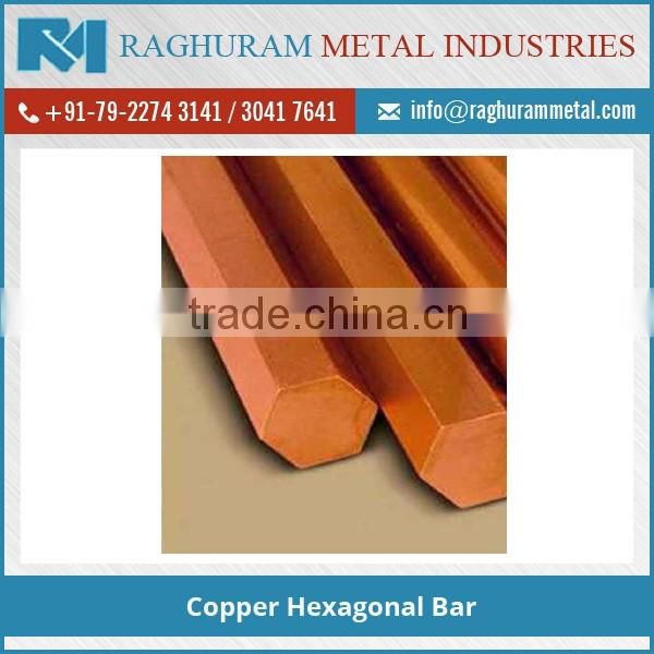 100% Pure Copper Hexagonal Bar for Different Application use