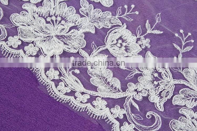 wholesale cheap nylon cotton embriodered high quality african lace for dress china supplier