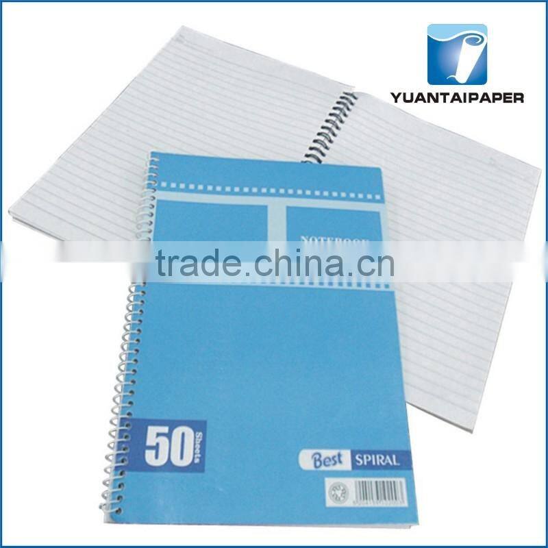 Spiral exercise notebook with transparent PP cover