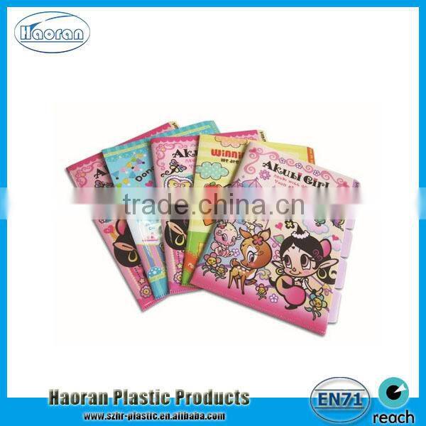 Wholesale PVC Cute Design School Book Cover for Students