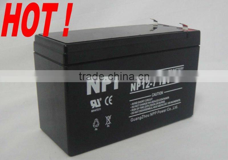 12v7ah made in China lead acid battery for UPS