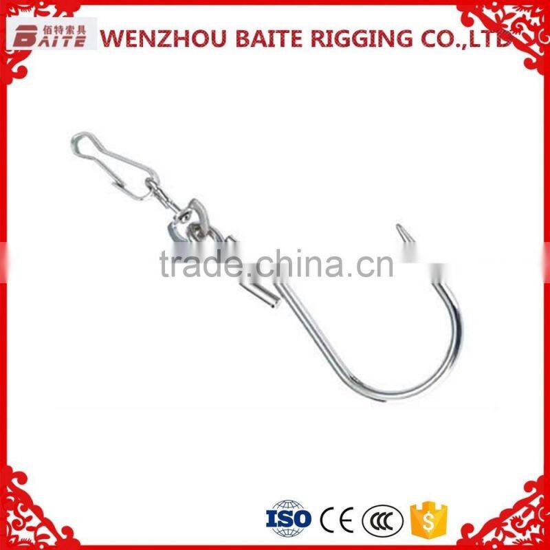 China Supplier Hardware Steel Zinc Plated Pig Nose Ring With S Hook and 4293W Hook in Rigging Manufacturer