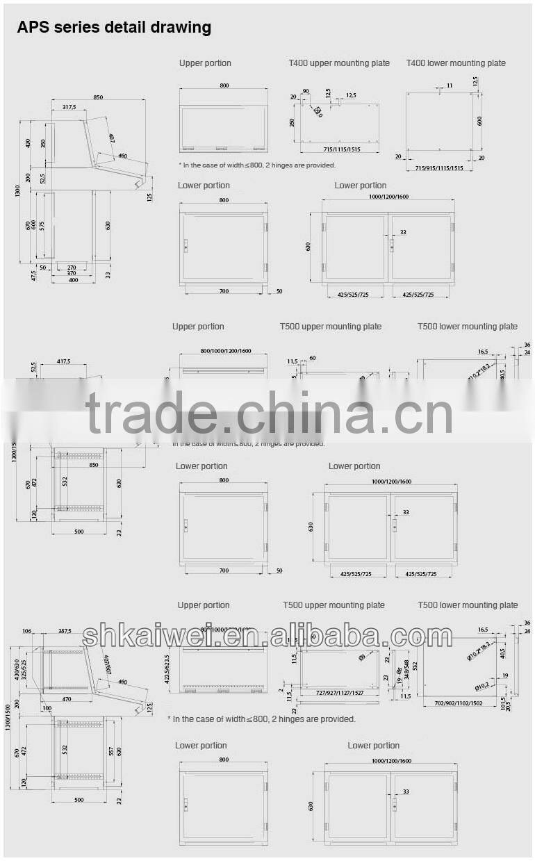 APS laboratory stainless steel cabinet