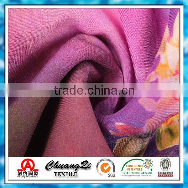 letter&flower rayon aberrant woven printing fabric for wholesale