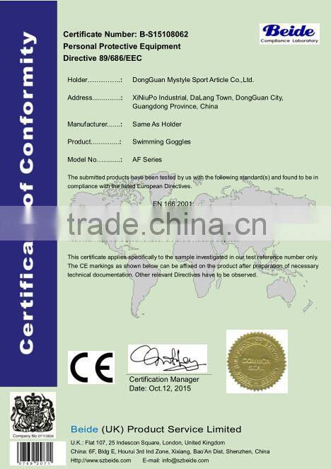 OEM custom swimming goggles