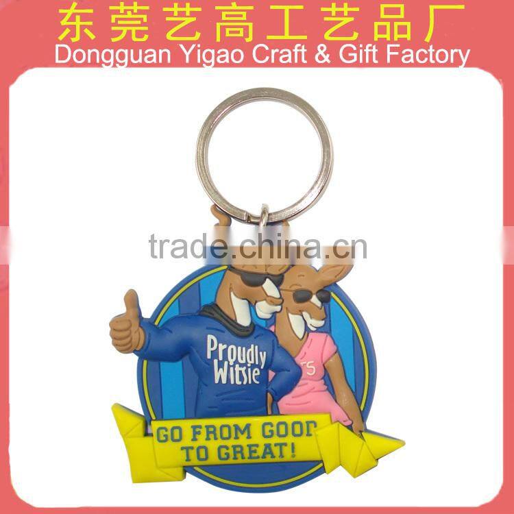 Factory customized handmade 2d key chain for premium gift