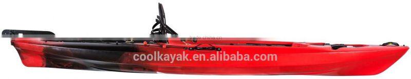 non-transparent plastic kayak fishing canoe with pedal made in China