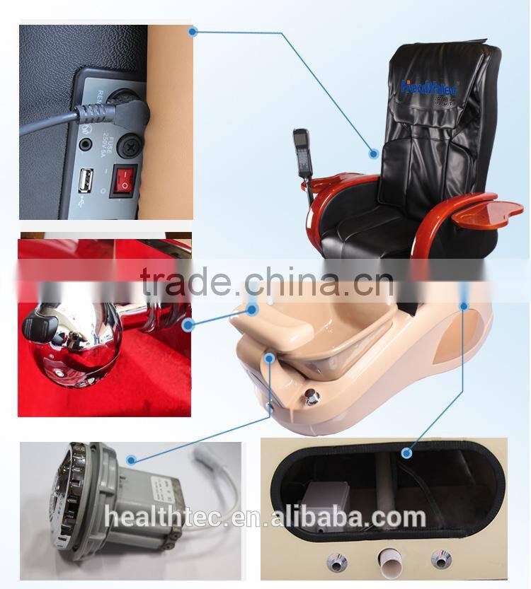 Black spa and salon equipment hairdresser used massageador