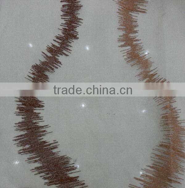 Top level new arrival applique embroidery lace fabric