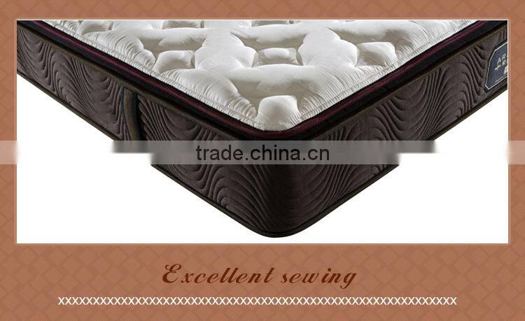 2015 HOT Selling luxury 5 stars customized size pocket spring mattress