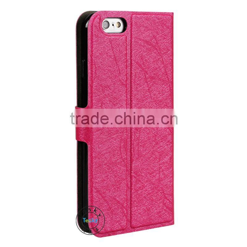 Wholesale - Fashion Wallet Leather Case Cover With Credit Card Holder For iphone 6