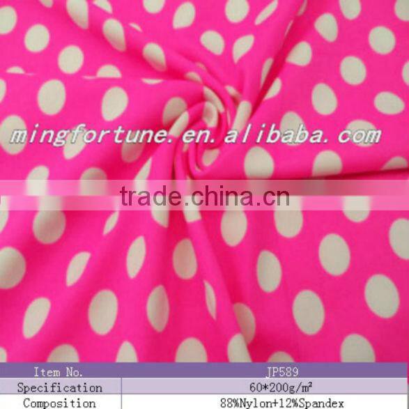 Popular printed swimwear ,swimsuit fabric with polyamide/spandex