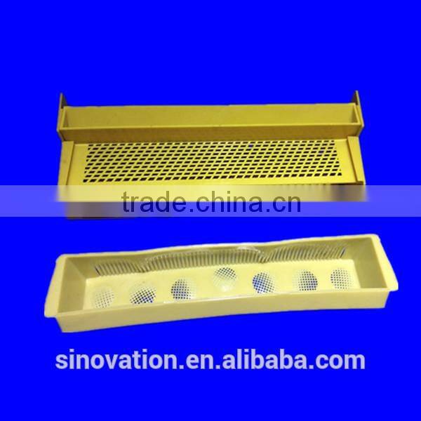 Yellow color plastic pollen collector for beekeeping