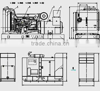 625KVA Natural Methane Gas Generator with Reliable Quility