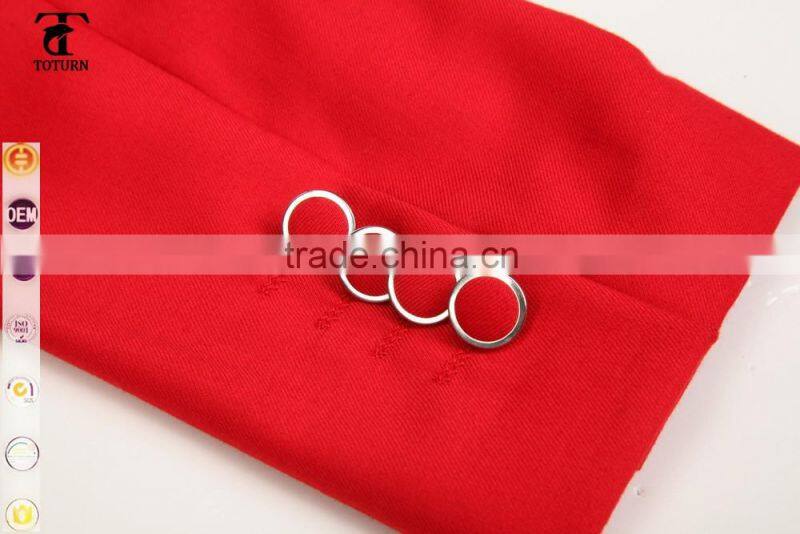 2016 Hot Sale Classic European Style Wholesale Custom logo Formal Slim Fit Rayon RED royal blue Wedding Man Suits