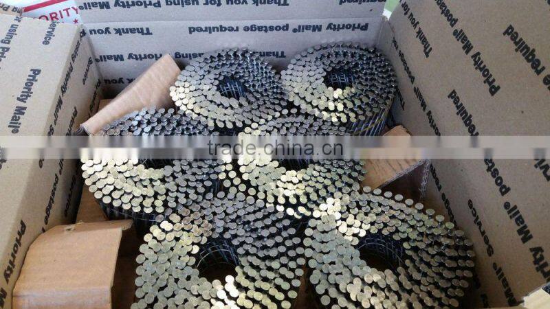 15 degree hot dipped galvanized coil nails
