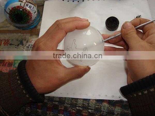 inside painted chrismas glass ball(LED lights)