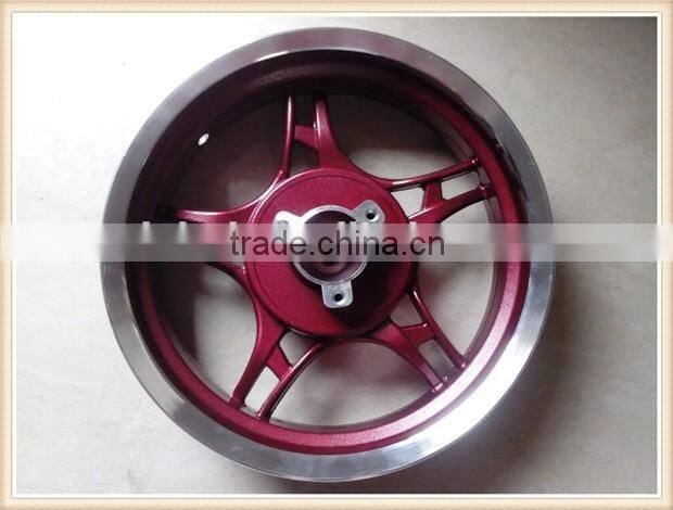 13 inch motorcycle alloy wheel, rear wheel in red