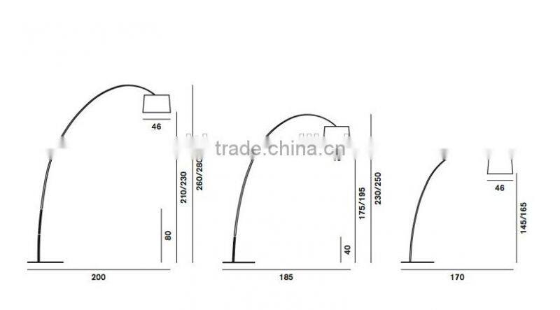 Simple Twiggy Floor Standing Lamps Colorful Floor Lights for Hotel Projects